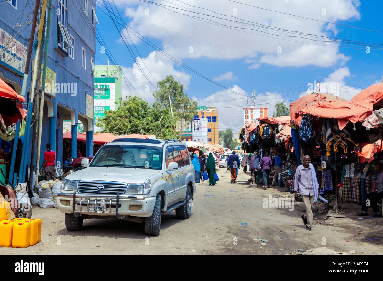Local Food Market in Hargeisa Stock Photo