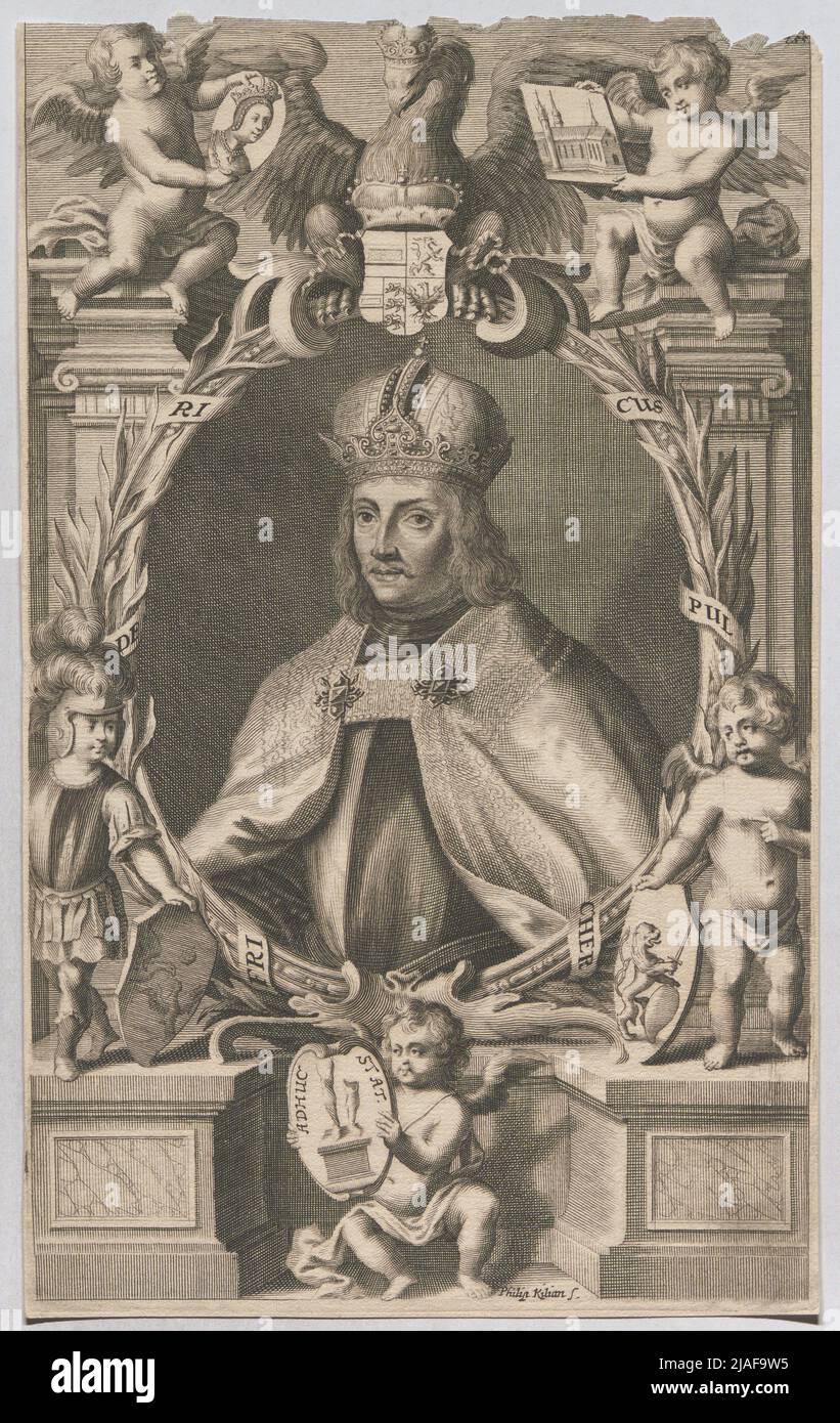 Friedrich Pulcher. 'Konig Friedrich 3. Der Schöne. Philipp Kilian (1628-1693), Artist Stock Photo