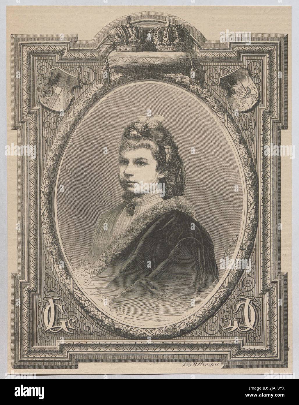 Archduchess Gisela of Austria. After: August Schubert (1844-1903), artist Stock Photo