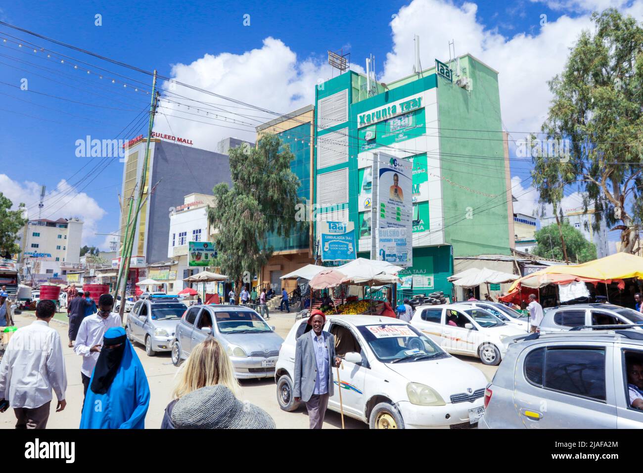 Cars and Local People on the Hargeisa streets Stock Photo Alamy