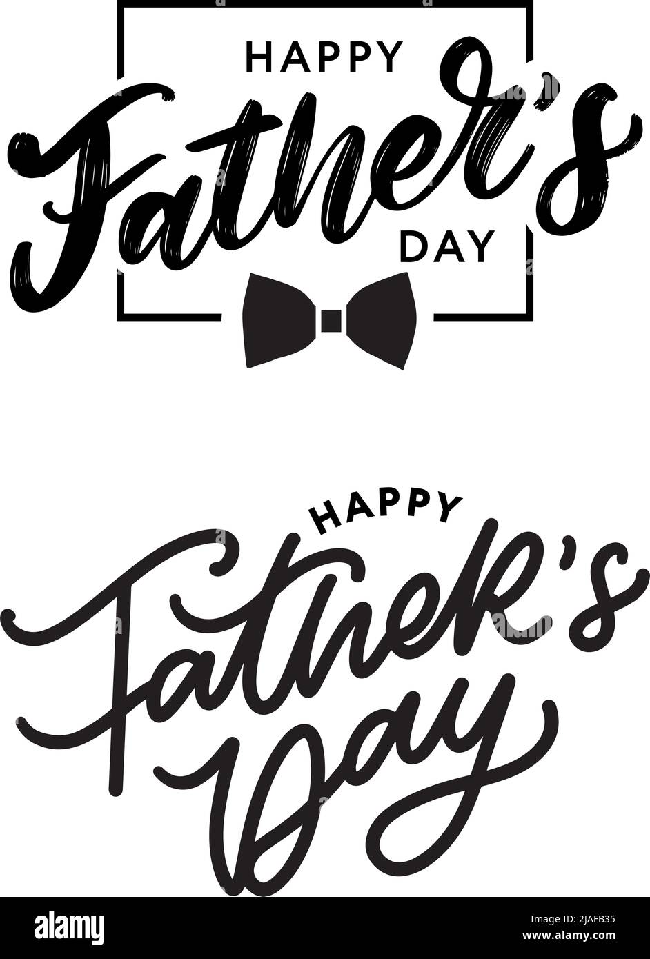 Happy Father s Day Calligraphy greeting card. Vector illustration Stock ...