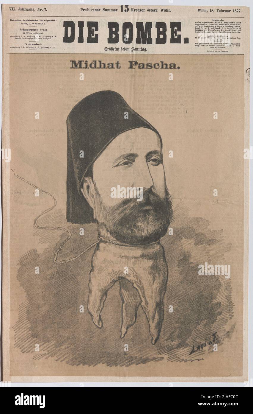 Midhat Pascha. ". Ahmed Midhat Pascha as drawn wisdom tooth by