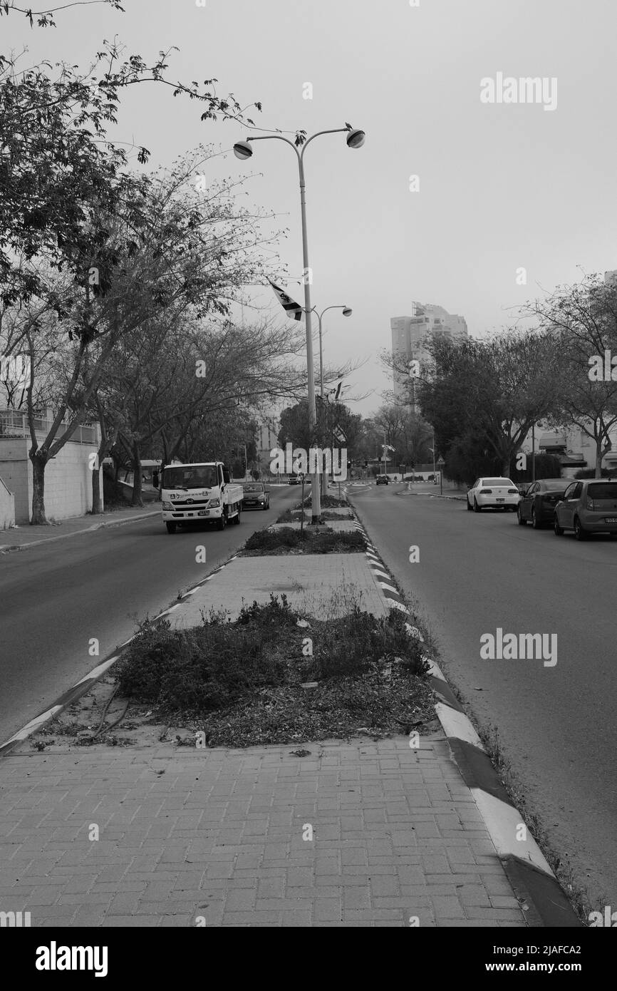 Lamp post street Black and White Stock Photos & Images - Alamy
