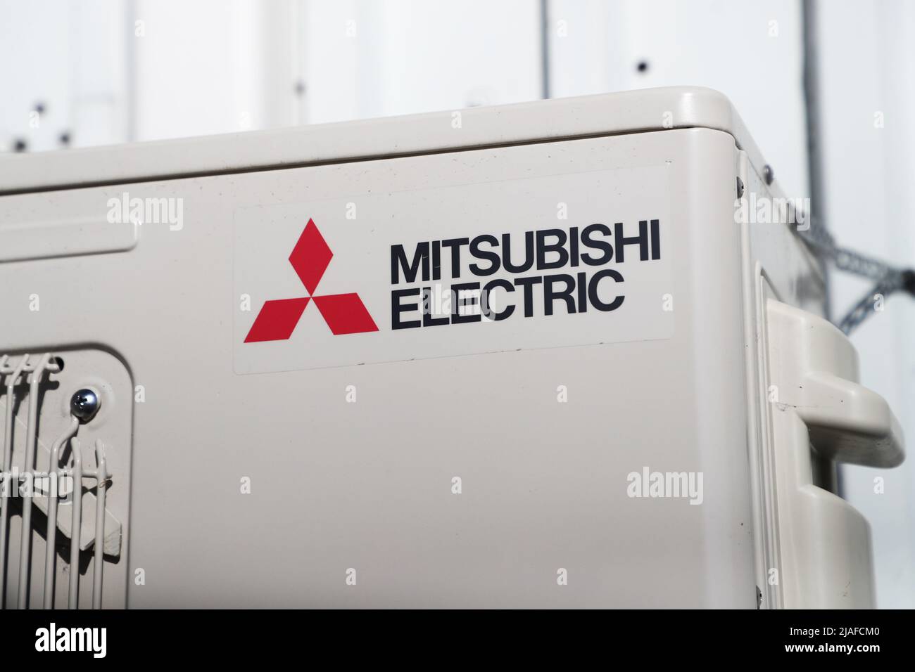 Heating pump from Mitsubishi Electric Stock Photo Alamy