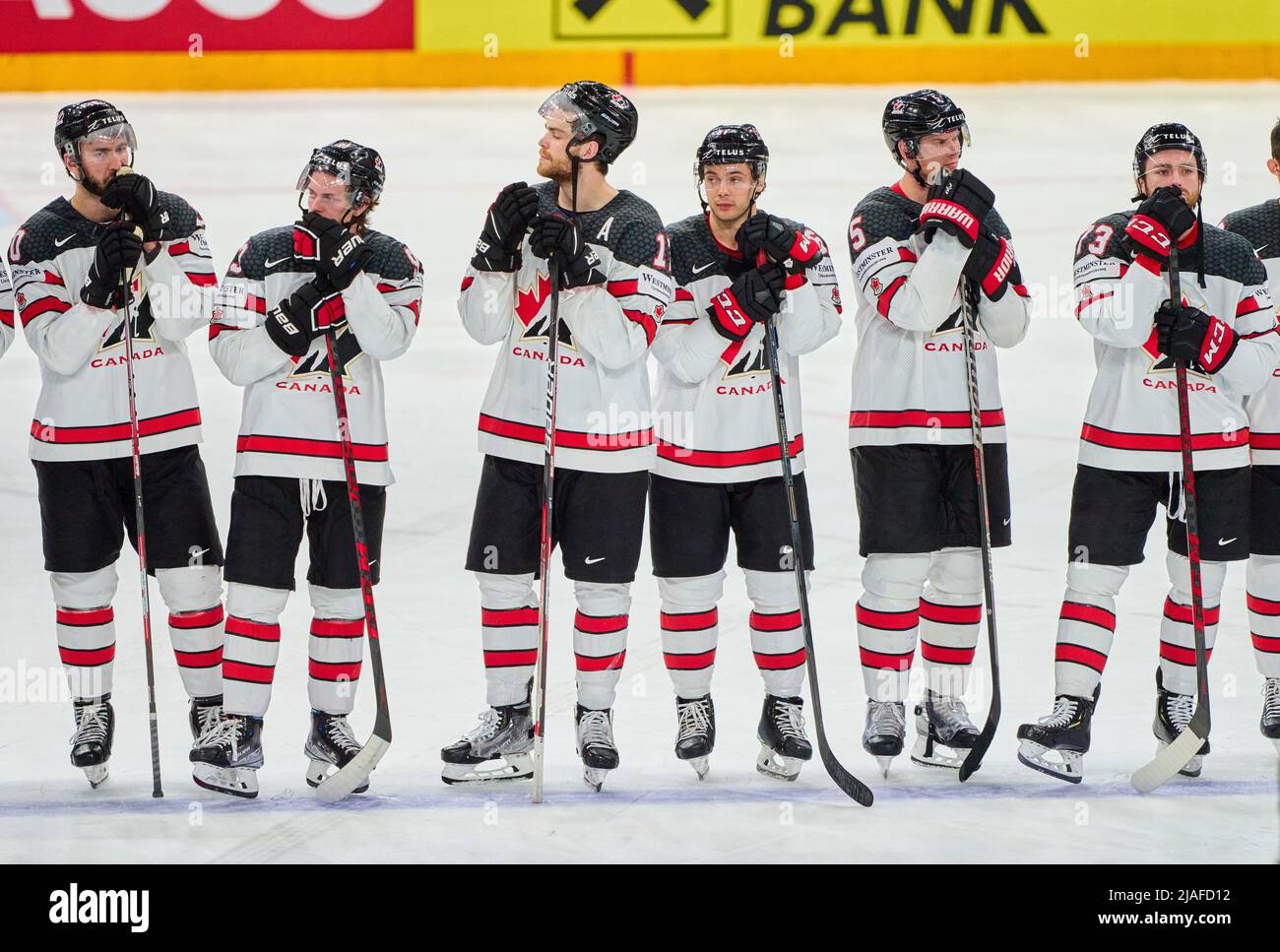 Team Canada sad in the match FINLAND, Canada. , . Season 2021/2022