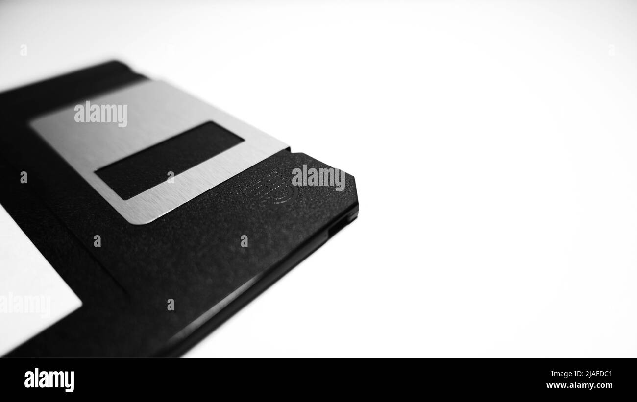 Old floppy disc Black and White Stock Photos & Images - Alamy