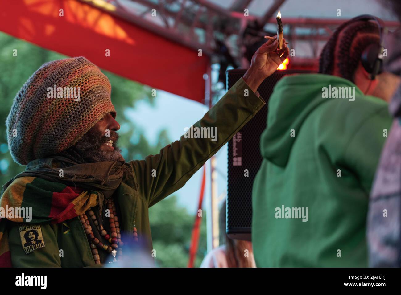 London,, England, 29th May 2022, Congo Natty performing on Channel One stage at City Splash Festival 2022 in Brockwell Park in Brixton, Nigel R Glasgow/Alamy Live News Stock Photo