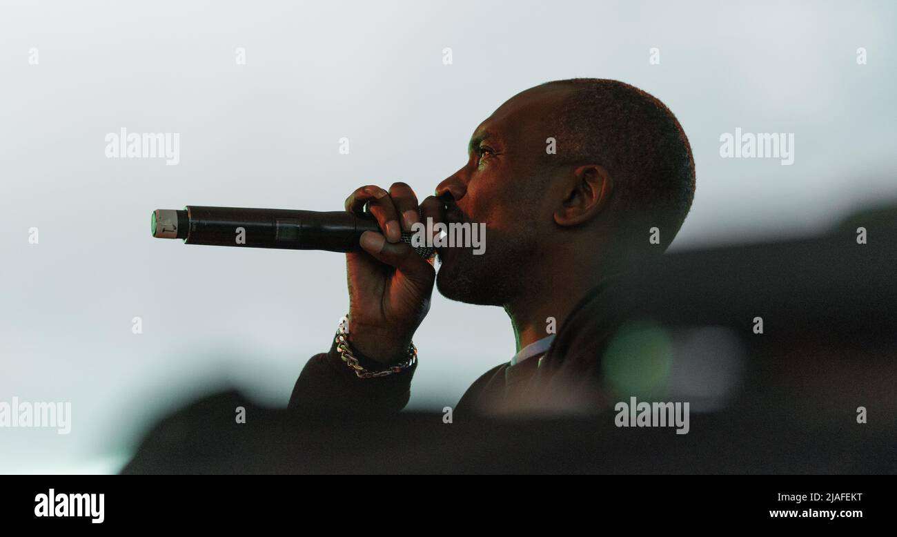 London,, England, 29th May 2022, Congo Natty performing on Channel One stage at City Splash Festival 2022 in Brockwell Park in Brixton, Nigel R Glasgow/Alamy Live News Stock Photo