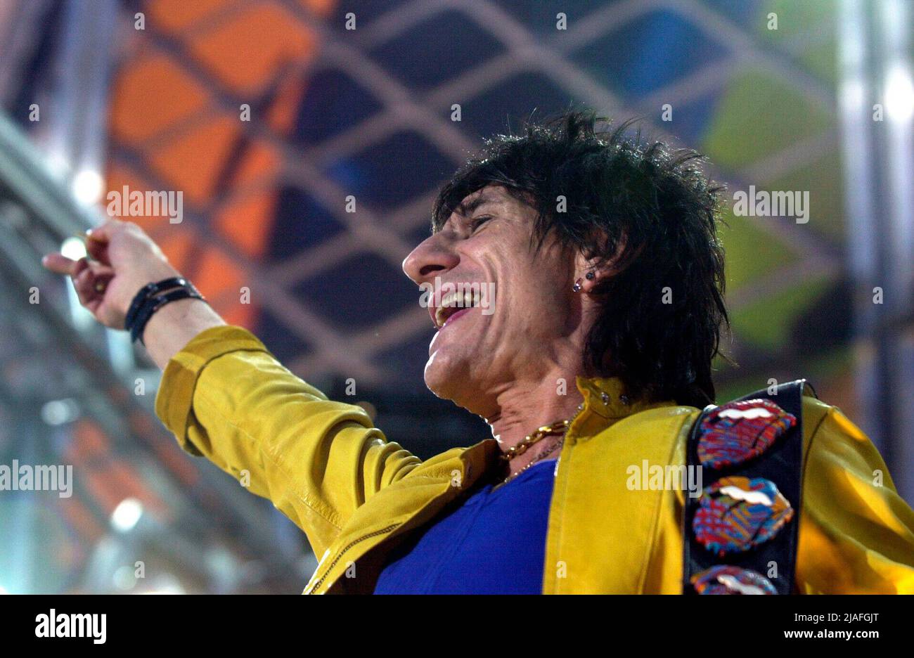 ARCHIVE PHOTO: Ron WOOD celebrates his 75th birthday on June 1, 2022, 04SN  WOOD130603VM.jpg Ron WOOD, GB, musician, guitarist, Rolling Stones, here at  the open-air concert in Oberhausen, 06/13/2003 Stock Photo - Alamy