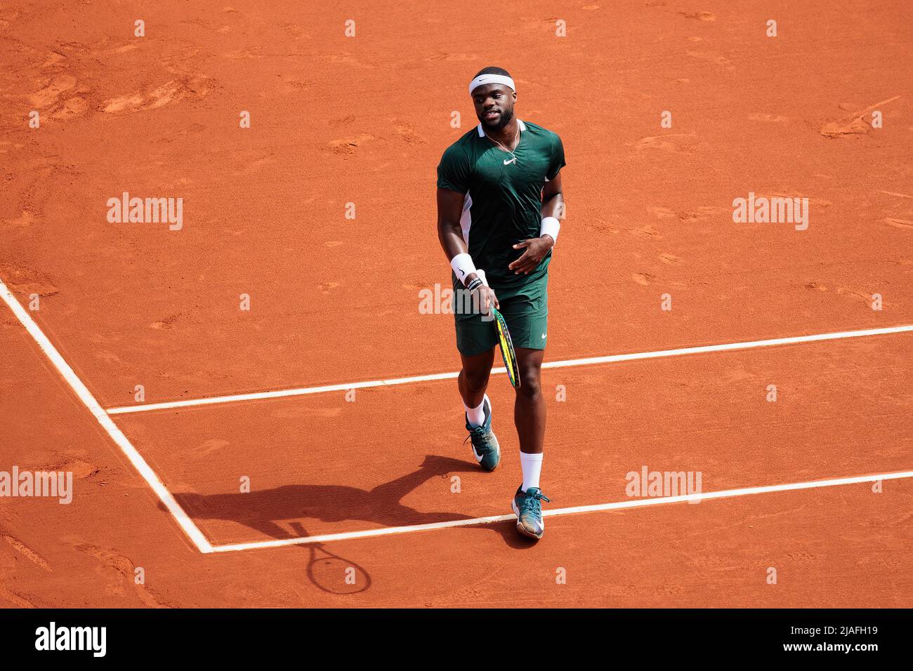 BARCELONA - APR 22: Frances Tiafoe in action during the Barcelona Open Banc  Sabadell Tennis Tournament at Real Club De Tenis Barcelona on April 22, 20  Stock Photo - Alamy
