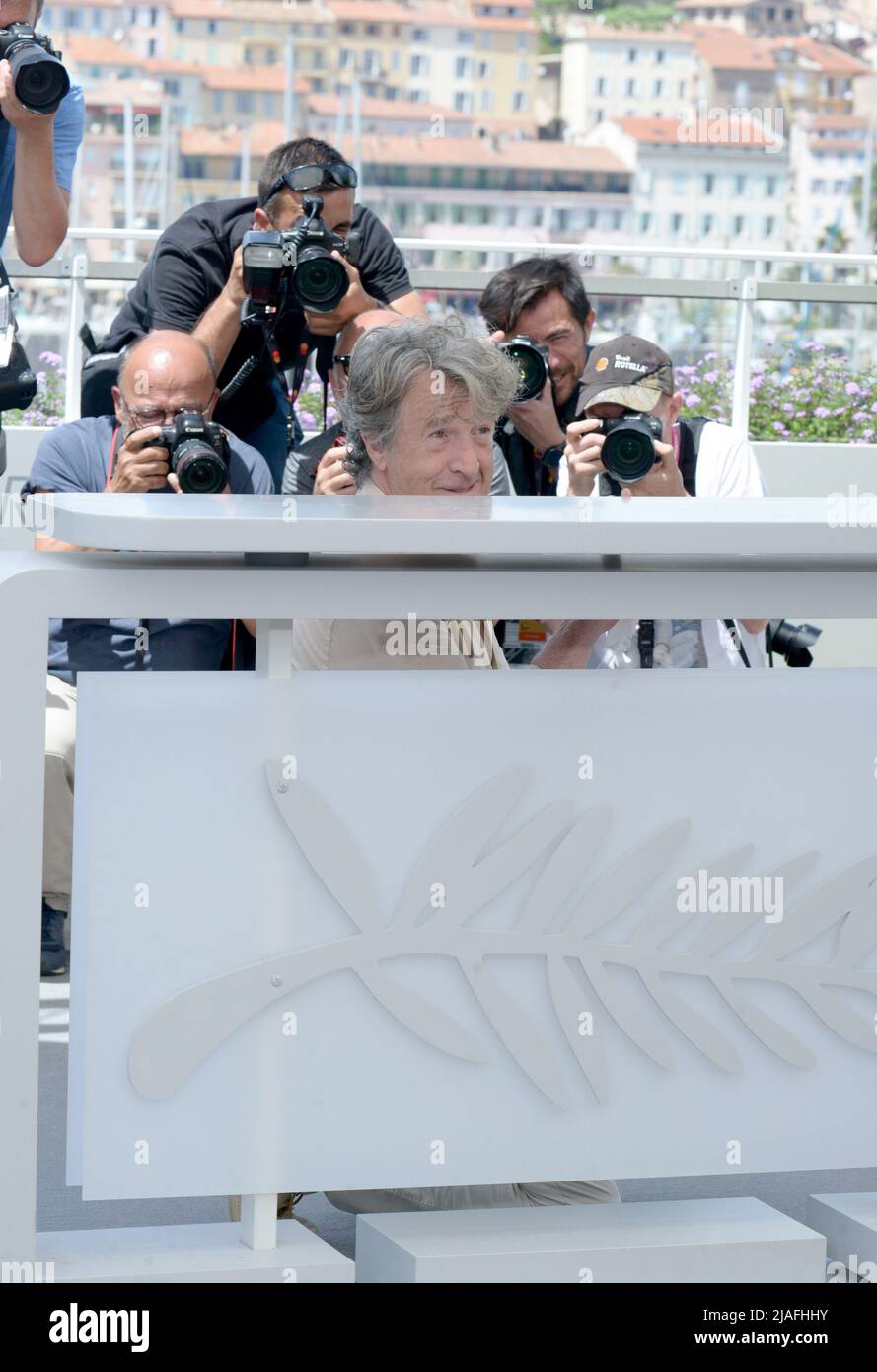 May 28, 2022, CANNES, France: CANNES, FRANCE - MAY 28: FranÃ§ois Cluzet attends the photocall for ''Mascarade'' during the 75th annual Cannes film festival at Palais des Festivals on May 28, 2022 in Cannes, France. (Credit Image: © Frederick Injimbert/ZUMA Press Wire) Stock Photo