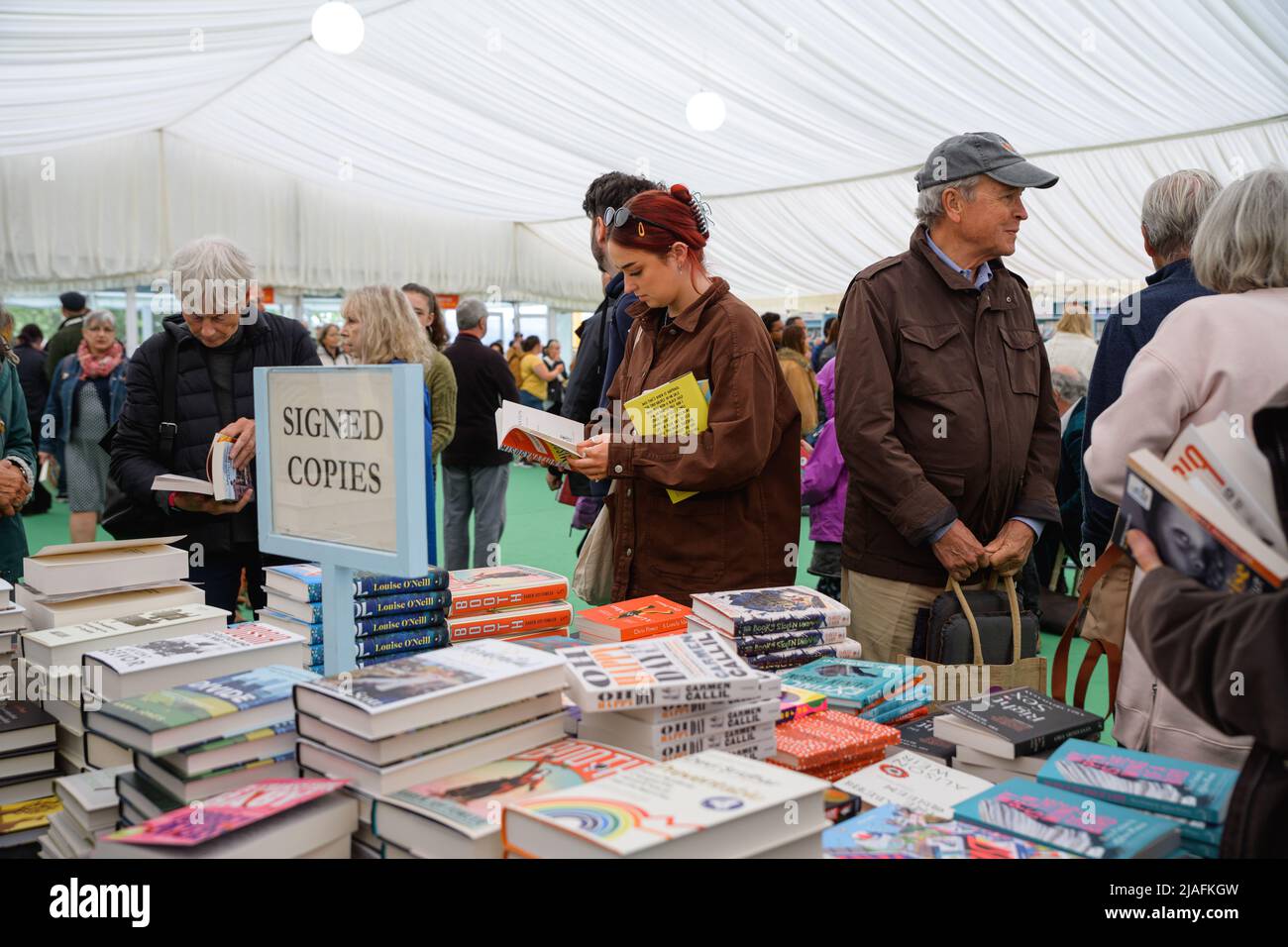 HayonWye, Wales, UK. 27th May, 2022. General Atmosphere and