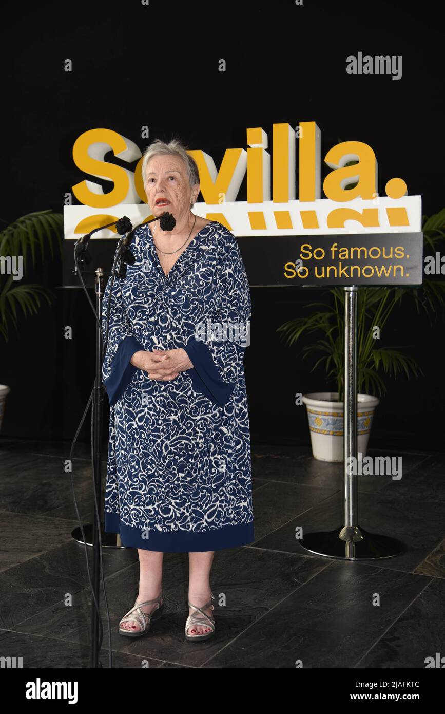 Sevilla, Spain. 30th May, 2022. Delivery of the Seville 2022 medals on the occasion of the day of San Fernando, patron saint of the city. Seville May 30, 2022. In picture: actress Maria Galiana Entrega de las medallas de Sevilla 2022 con motivo del día de San Fernando, patrón de la ciudad. Sevilla 30 de Mayo de 2022 843/Montse/Cordon Press Credit: CORDON PRESS/Alamy Live News Stock Photo