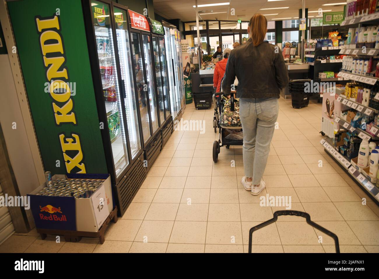 Copenhagen Denmark 30 May 2022 365 Discount Grocery Store In Danish 