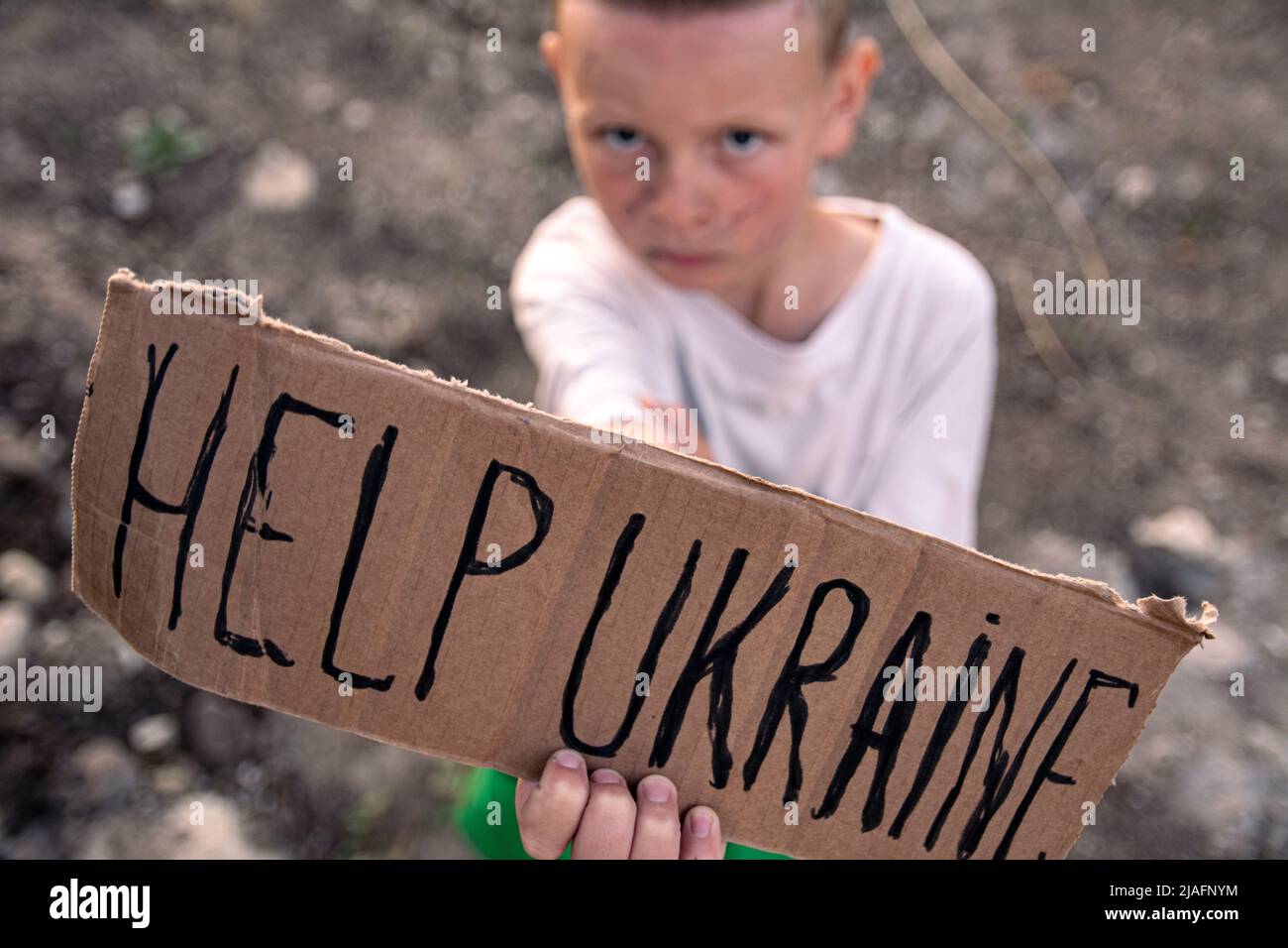 Little poor boy hi-res stock photography and images - Alamy