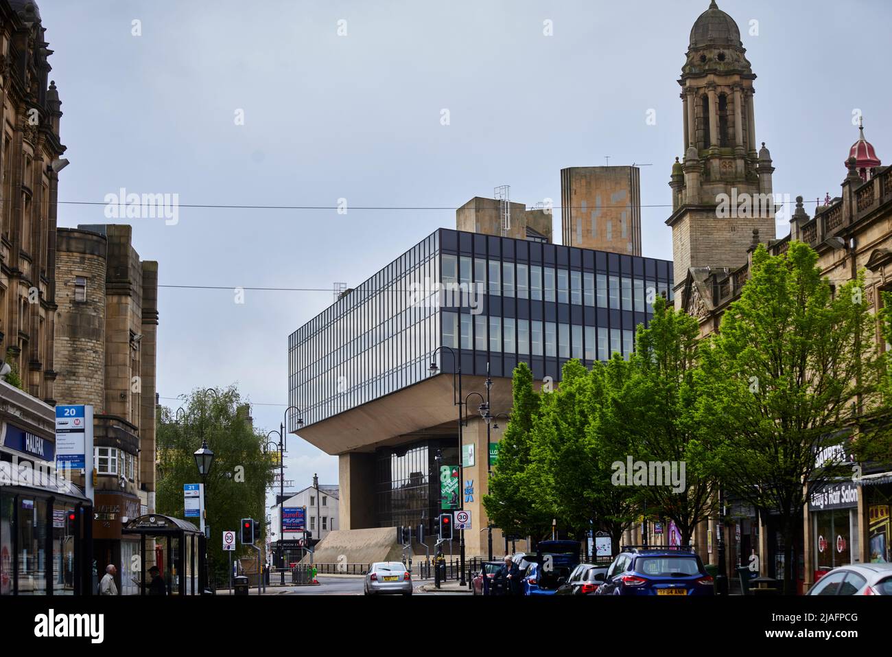 Halifax West Yorkshire, town centre Lloyds Banking Group - Halifax Head Office Stock Photo