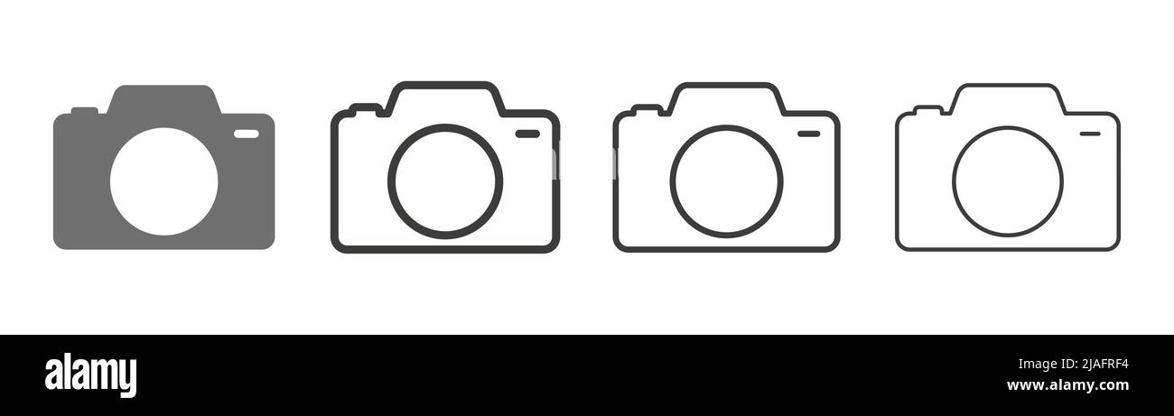 camera line icon Stock Vector