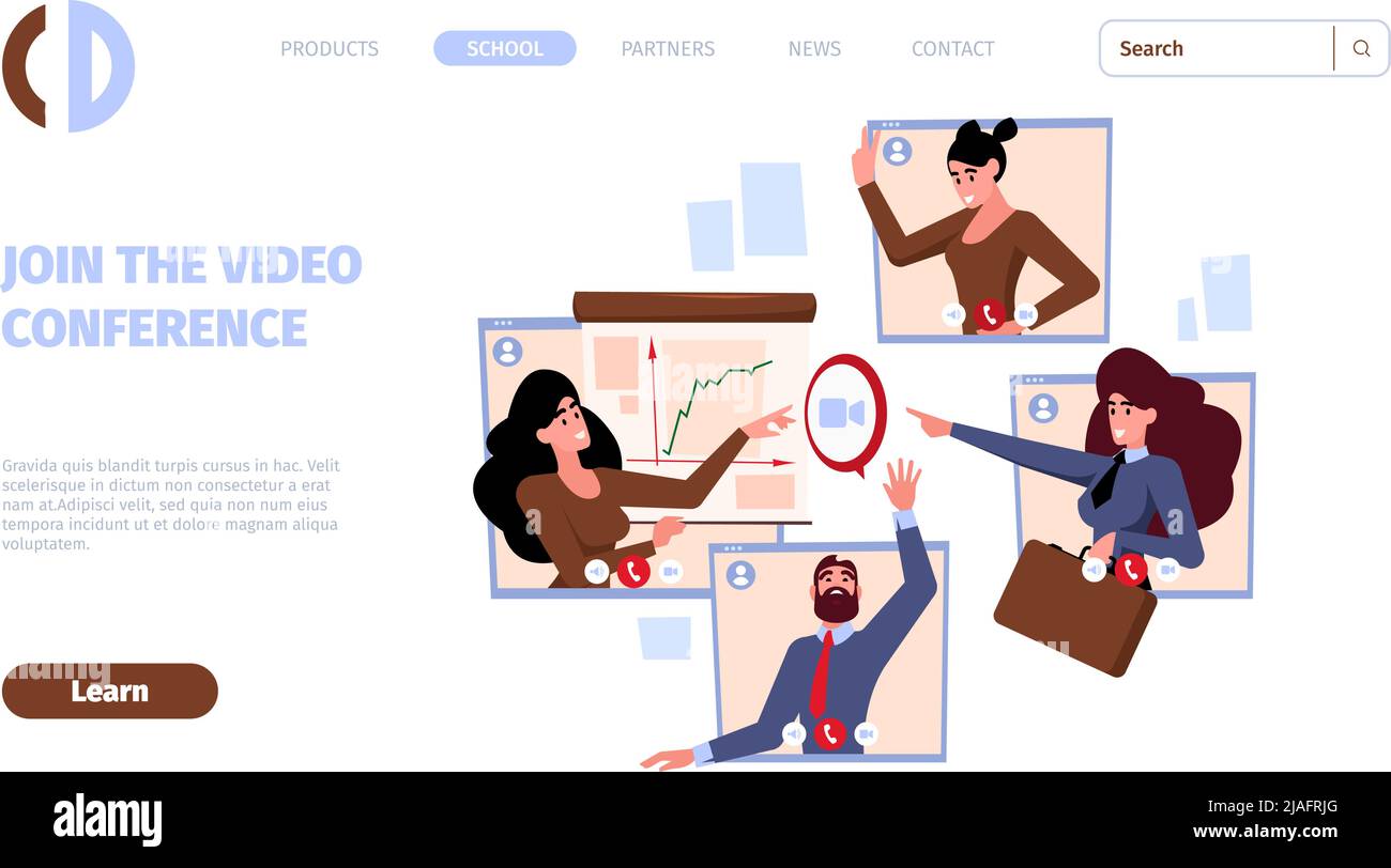 Remote work landing. Workflow people team connection and remote ...