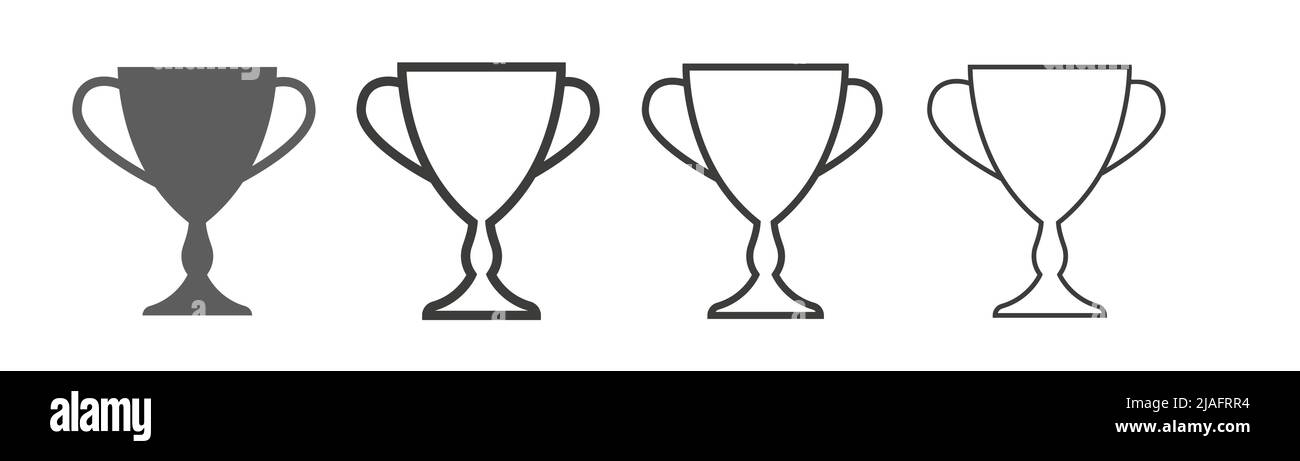 Collection of trophies line icons Stock Vector Image & Art - Alamy