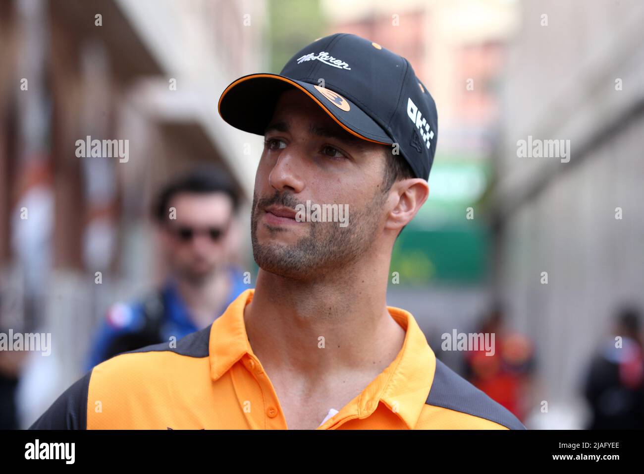 Daniel Ricciardo of McLaren looks on 