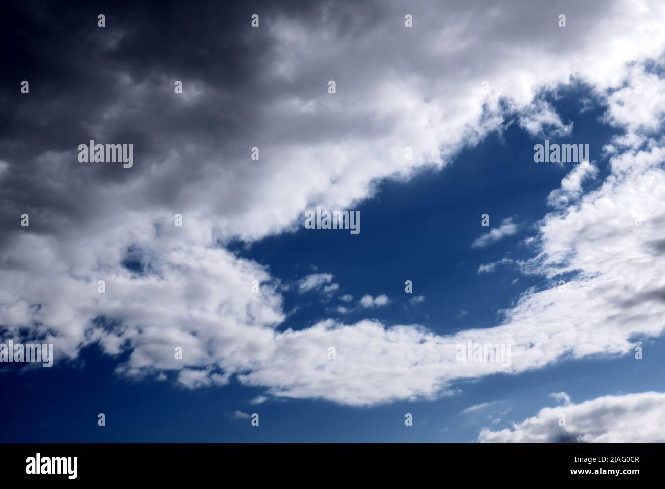 beautiful white cloud on blue sky Stock Photo