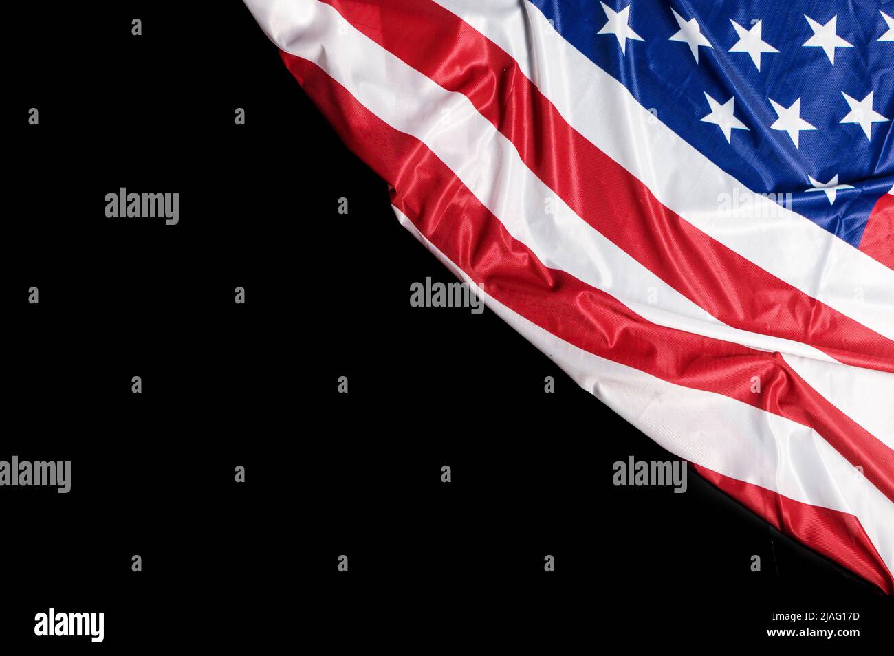 American flag on black background. Happy Veterans Day. Independence day