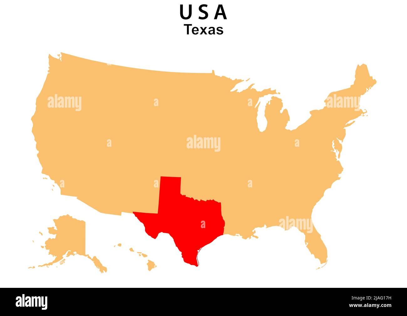 Map of texas mexico border Cut Out Stock Images & Pictures - Alamy