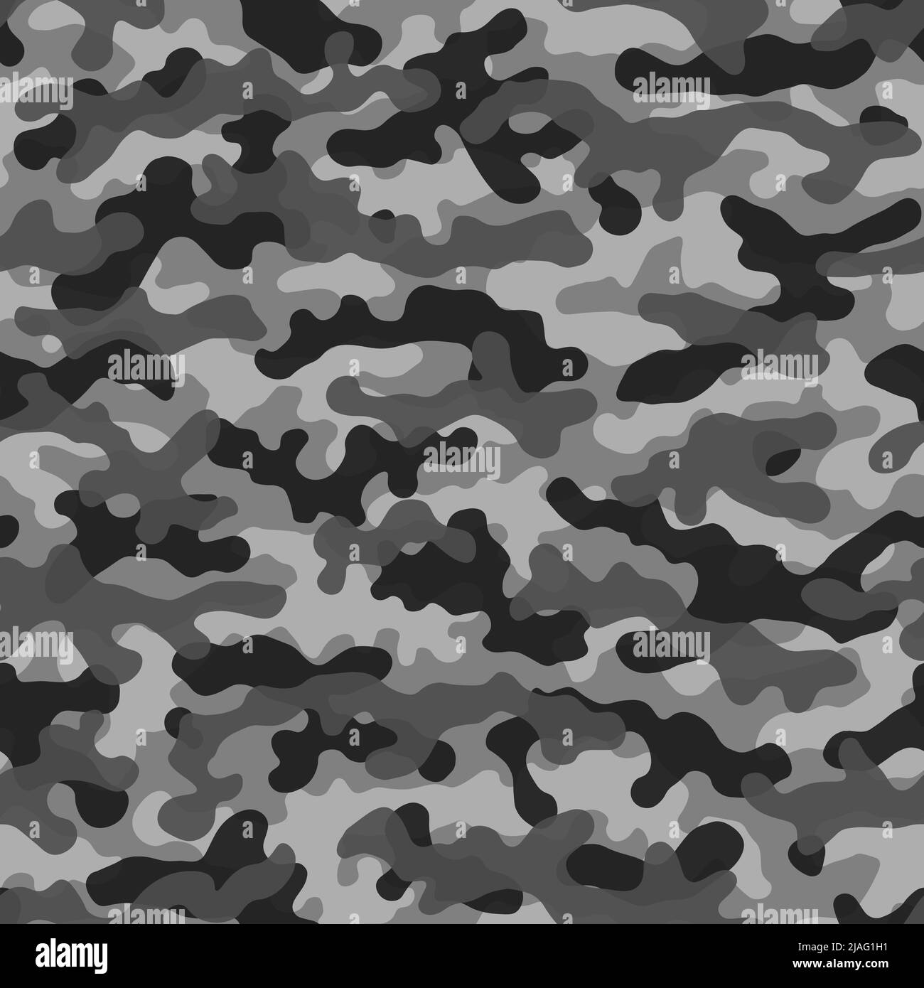 Texture of gray military camouflage seamless pattern for army and