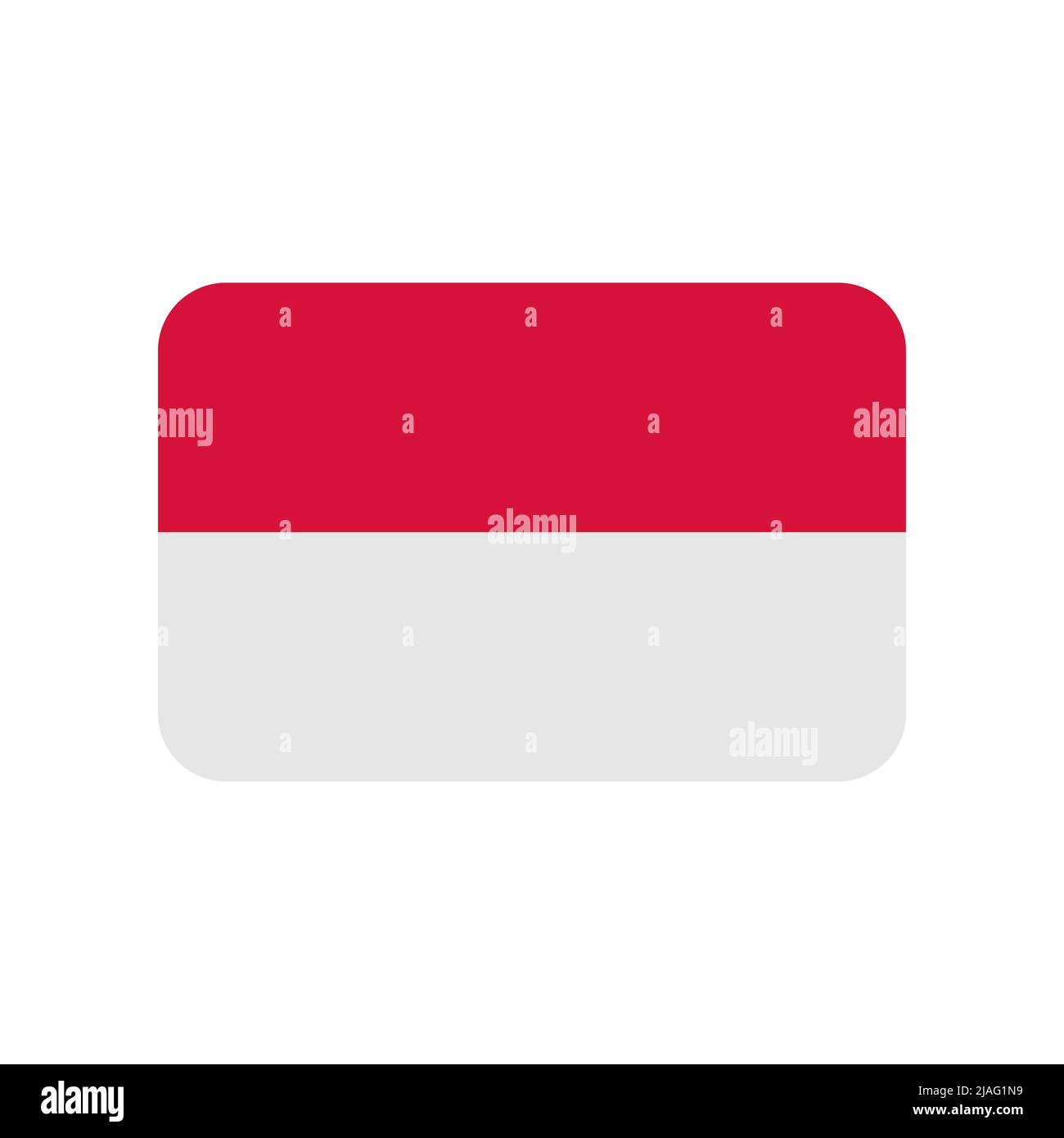 Indonesia flag vector icon on white background Stock Vector