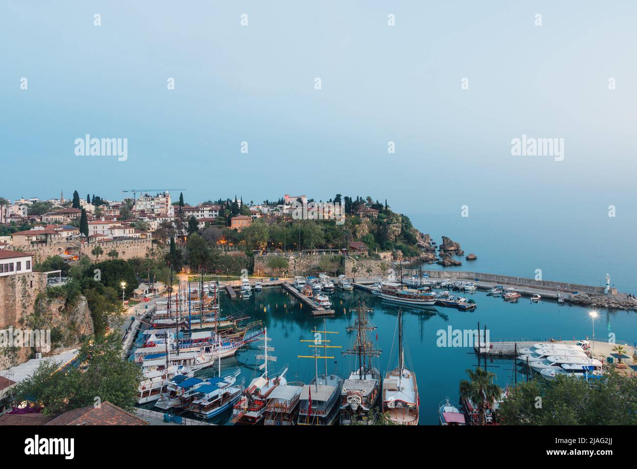 Antalya, Turkey. Houses in the Historical Distirict of Antalya Kaleici