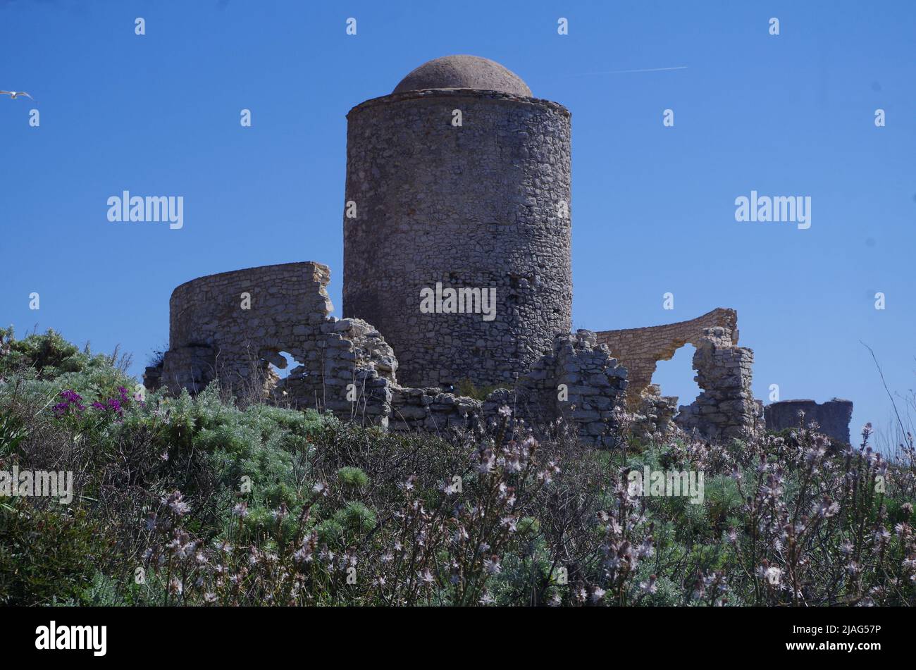 An old Zitadell at Bonifazio. Stock Photo