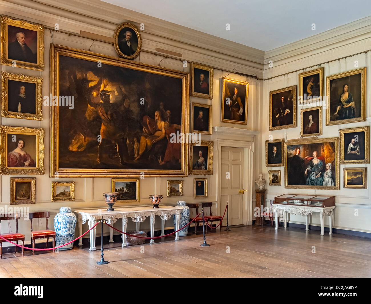 The Square Dining Room at Petworth House in West Sussex, United Kingdom