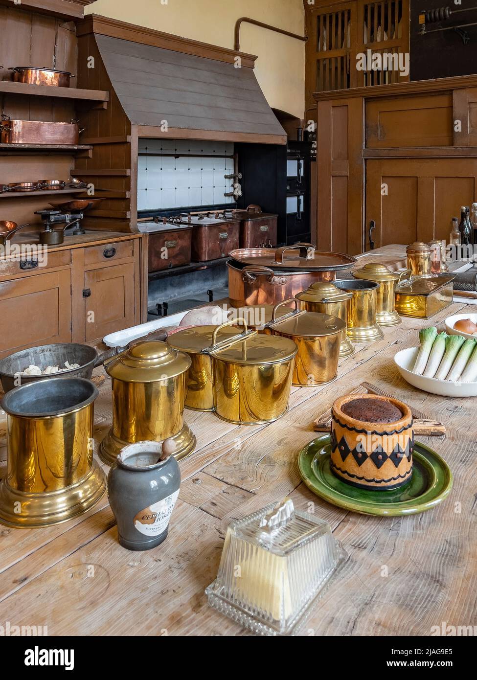 The 18th Century Kitchen at Petworth House in West Sussex, United