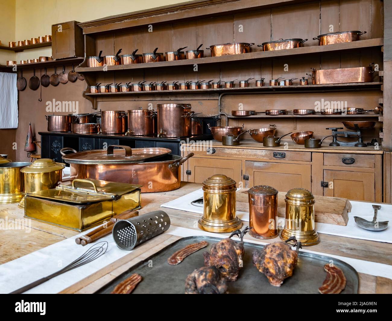The 18th Century Kitchen at Petworth House in West Sussex, United
