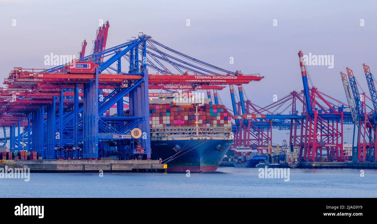 Port of Hamburg, Germany Stock Photo