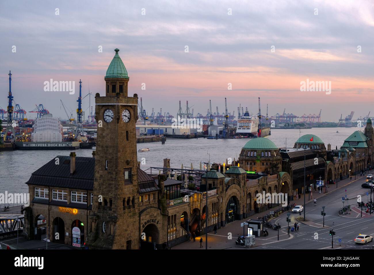 Port of Hamburg, Germany Stock Photo