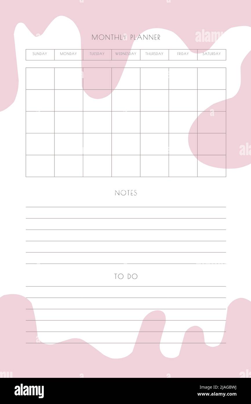 organizer daily weekly monthly planner to do list with delicate