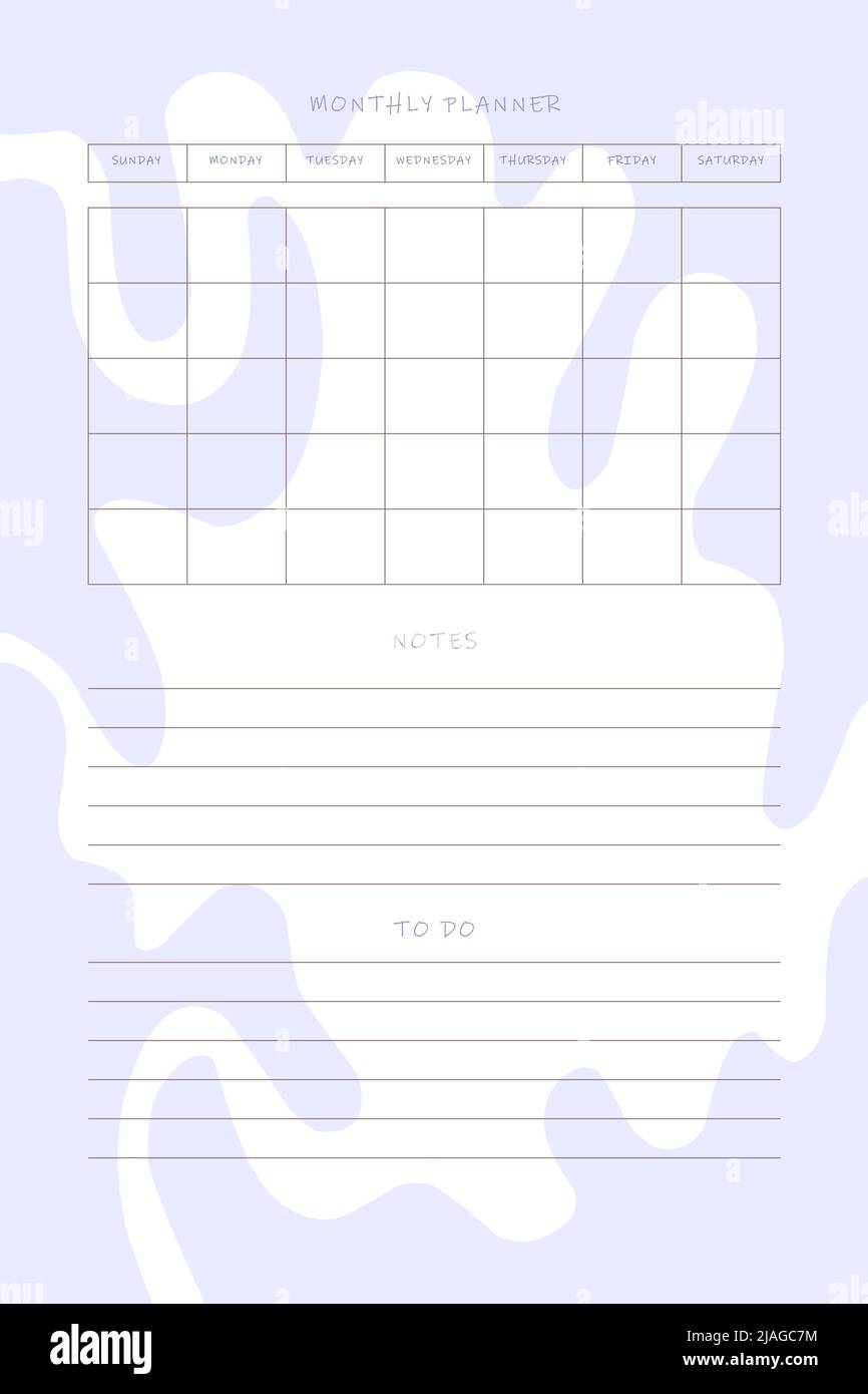 organizer daily weekly monthly planner to do list with delicate