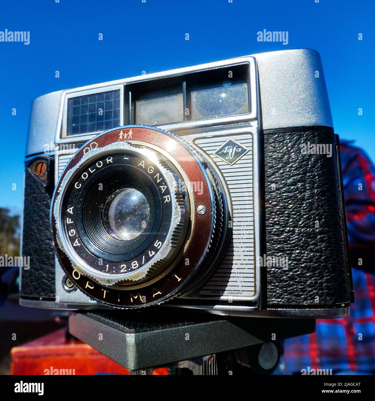 Agfa Optima 1 historical camera of the German manufacturer with viewfinder  and a manual Agnar lens in Gifhorn, Germany, March 13, 2022 Stock Photo -  Alamy