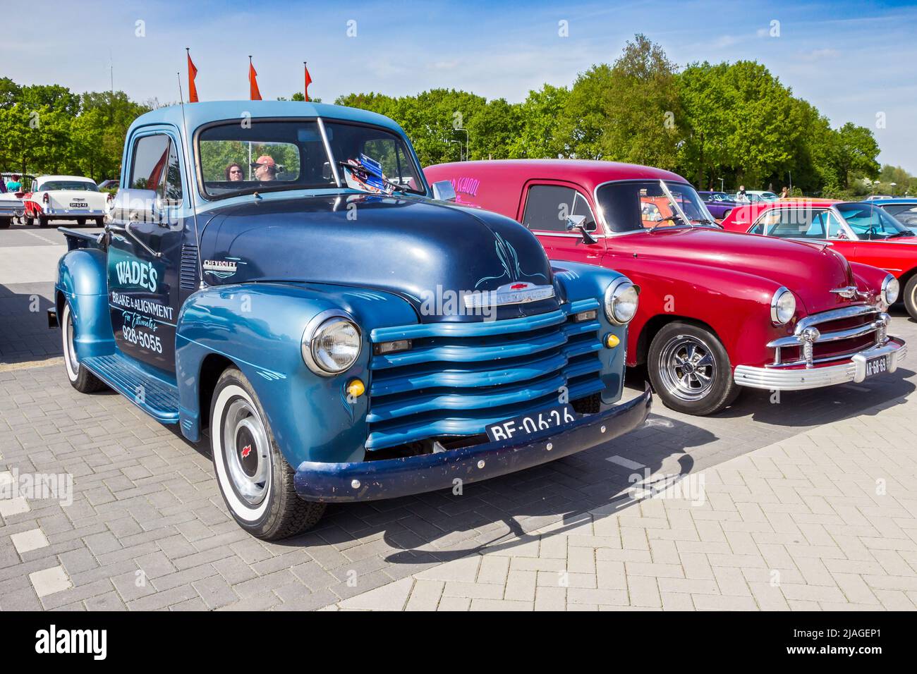 1952 Chevrolet 3100 Pick-Up truck at Rosmalen, The Netherlands - May 10, 2015 Stock Photo