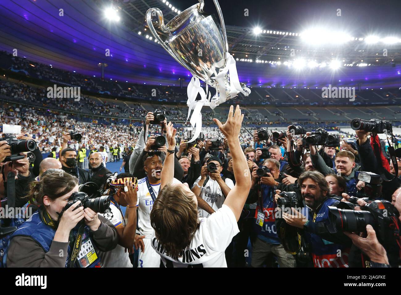 SaintDenis, France. 28th May, 2022. Luka Modric (Real) Football/Soccer
