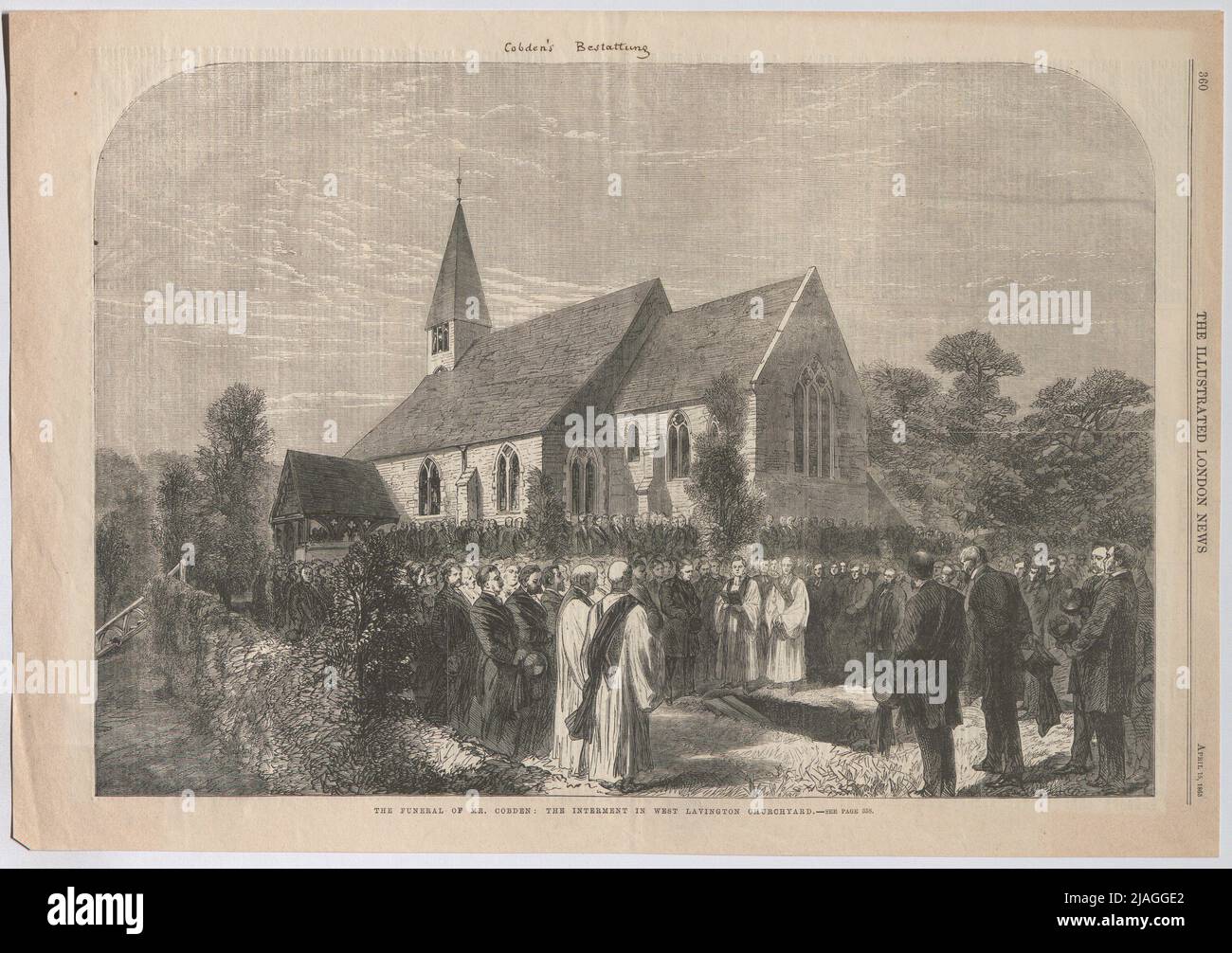The Funeral of Mr. Cobden The Interment in West Lavington Churchyard