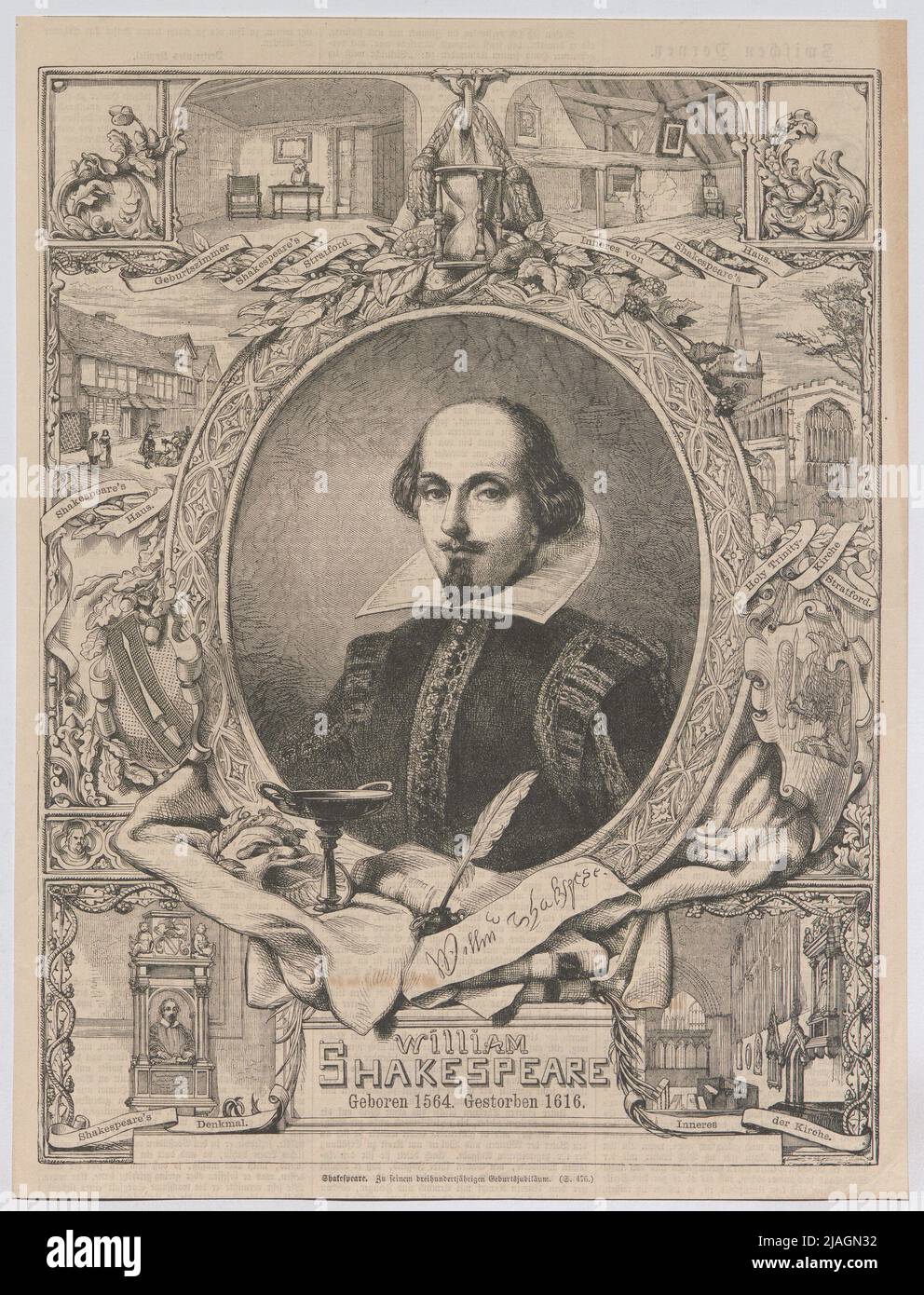 Shakespeare. For his three hundredth anniversary of the birth Stock