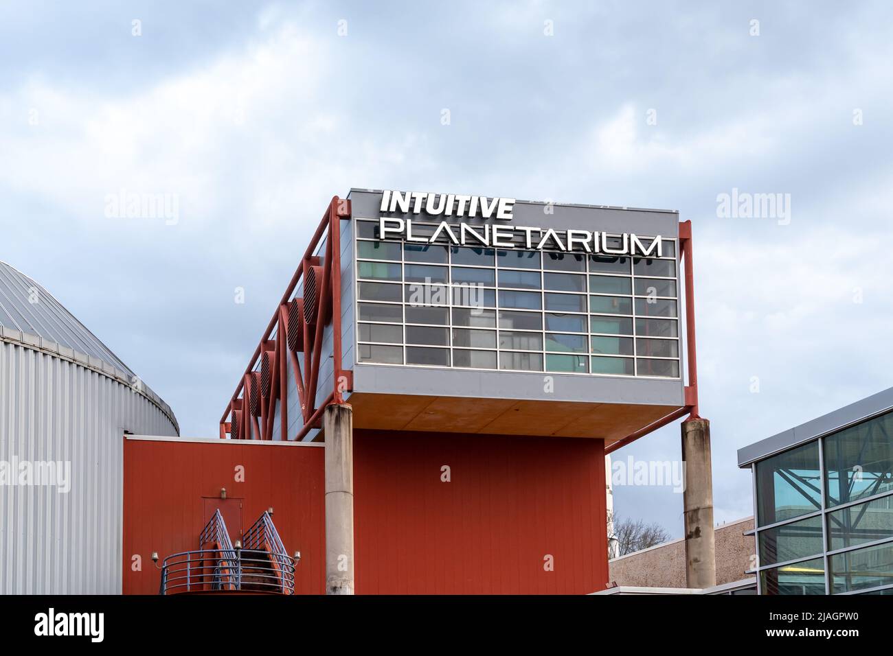 Huntsville, Alabama, USA - December 29, 2021: The INTUITIVE Planetarium at Space and Rocket Center in Huntsville, Alabama, USA Stock Photo