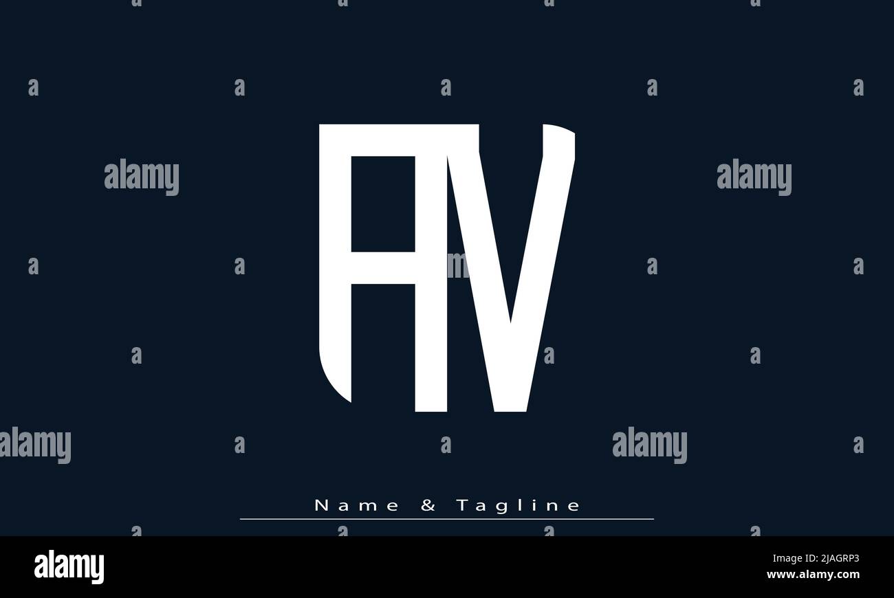 Alphabet letters Initials Monogram logo AV, VA Stock Vector Image & Art ...