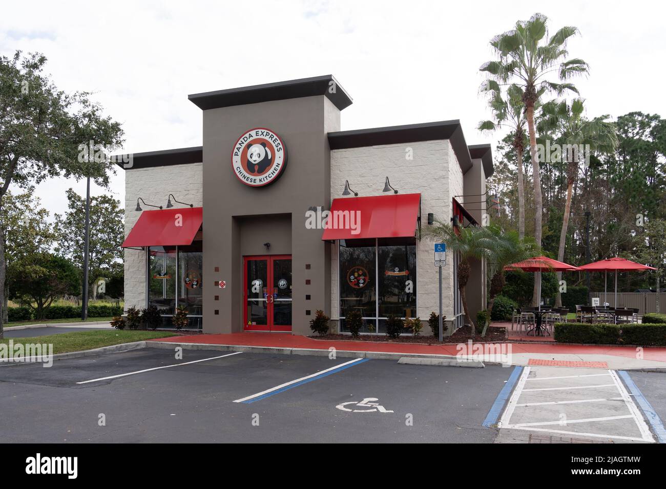 Orlando, Fl, USA - January 5, 2022: A Panda Express restaurant in Orlando, Fl, USA. Stock Photo