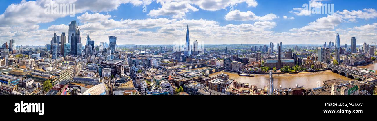 the skyline of london, UK Stock Photo