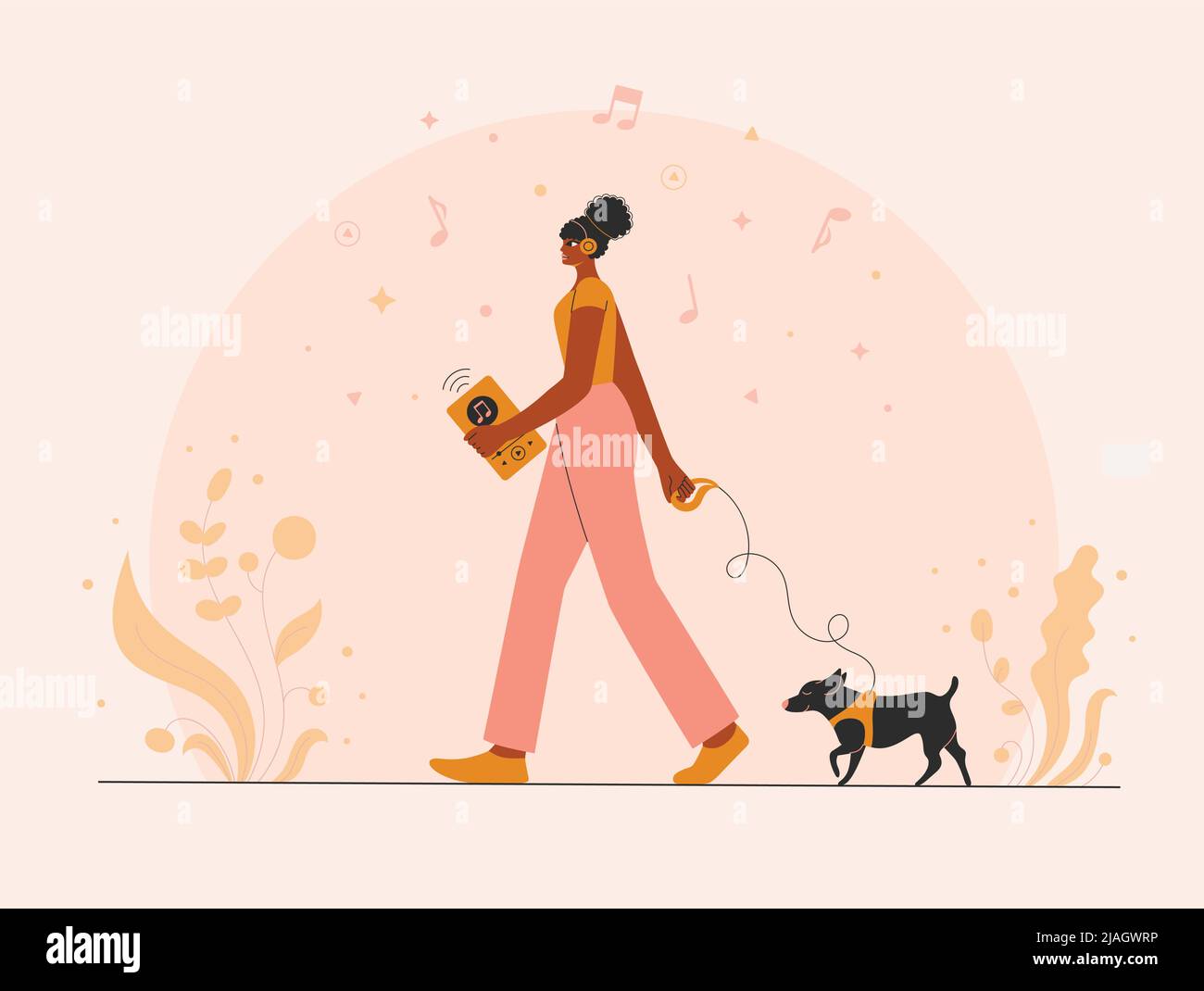 African american record player Stock Vector Images - Alamy