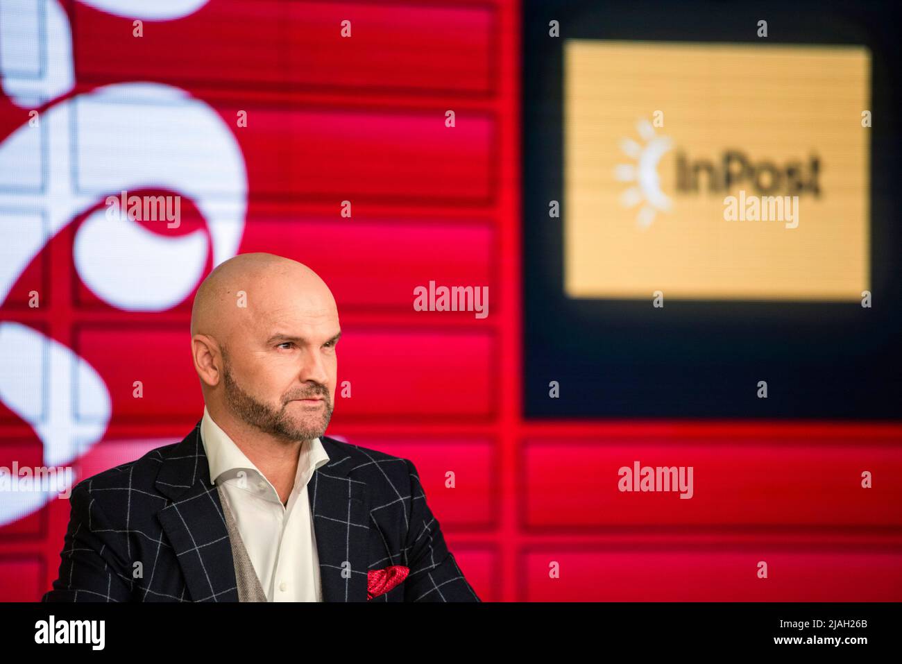 Warsaw, Poland, 30/05/2022, Rafal Brzoska, the president of InPost is ...