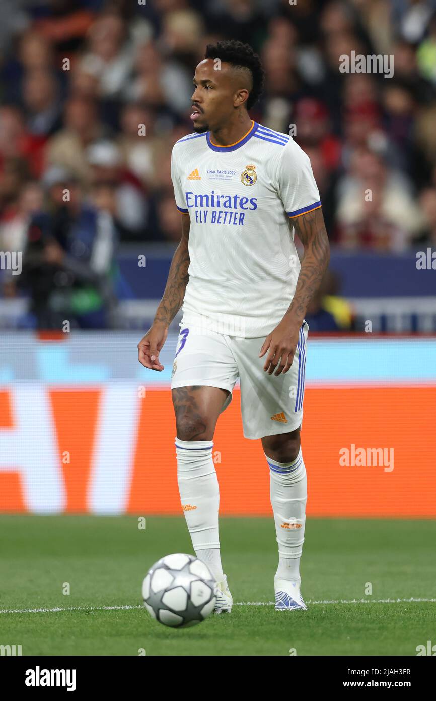 Paris, France, 28th May 2022. Eder Militao of Real Madrid during the